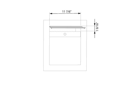 BARI 3 - Contemporary built-in mailbox in stainless steel