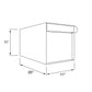 Town Square Mailbox by Bravios - Large Capacity Mailbox (Without Post) - Anthracite with Barrique Oak Panel