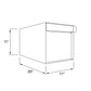 Town Square by Bravios - Large Capacity Mailbox with Post - Black with Jazz Wood Panel