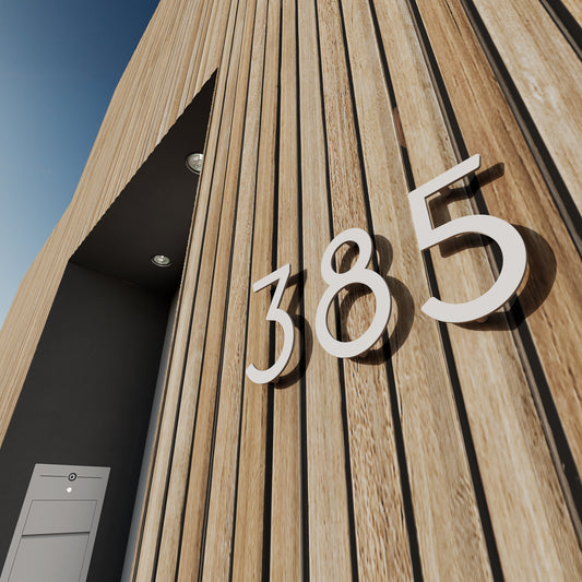 House Numbers by Bravios (stainless steel)