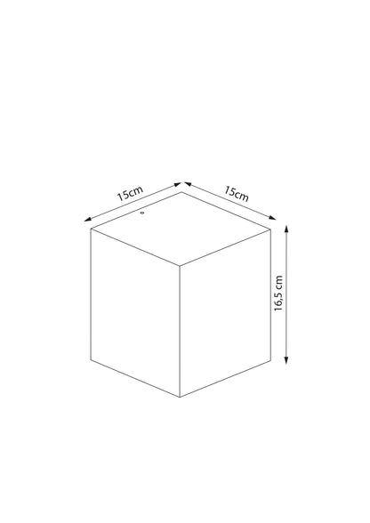 CUBE QUATRO - Contemporary, designer LED outdoor wall light in anthracite