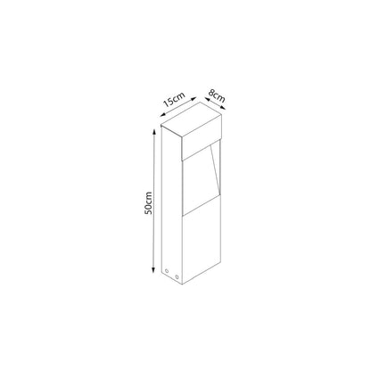 NANO BLOC - Contemporary, designer exterior path light in high durability colors
