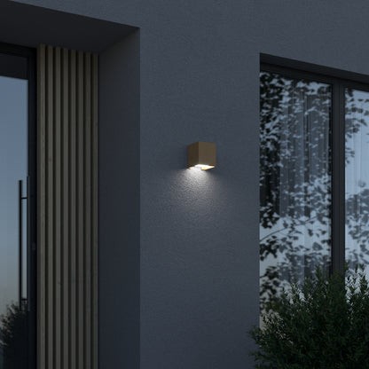 CUBE QUATRO - Contemporary, designer LED outdoor wall light in anthracite