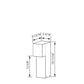 MEDIUM LUMEN - Contemporary, designer exterior path light in high durability colors