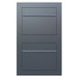 SORA 2 - Contemporary built-in mailbox in anthracite and stainless steel