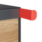 Town Square by Bravios - Large Capacity Mailbox with Post - Anthracite with Voyager Wood Panel