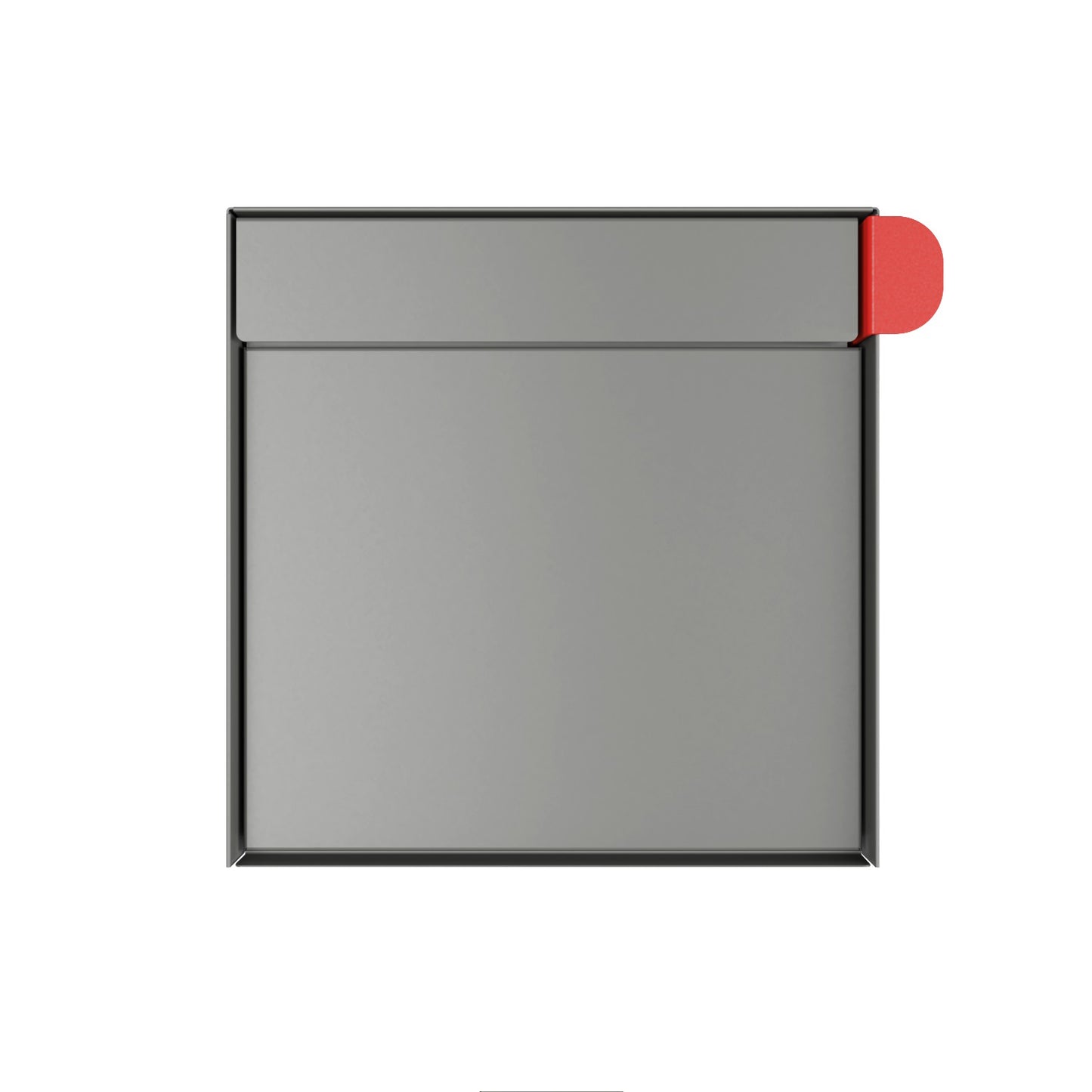 TOWN SQUARE Mailbox by Bravios - Large capacity gray mailbox (without post)