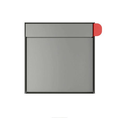 TOWN SQUARE Mailbox by Bravios - Large capacity gray mailbox (without post)