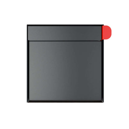 TOWN SQUARE Mailbox by Bravios - Large capacity black mailbox (without post)