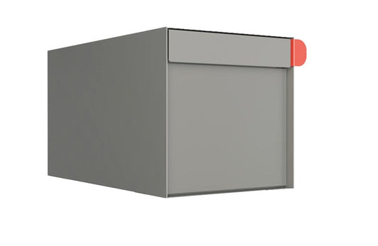 TOWN SQUARE Mailbox by Bravios - Large capacity gray mailbox (without post)