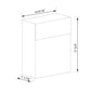 ALTO by Bravios - Modern wall-mounted black mailbox