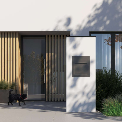 BARI by Bravios - Modern built-in gray mailbox
