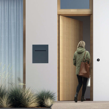 BARI by Bravios - Modern built-in gray mailbox