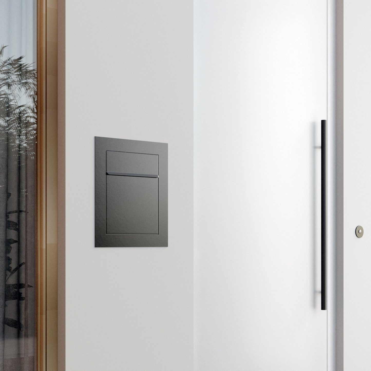 BARI by Bravios - Modern built-in white mailbox