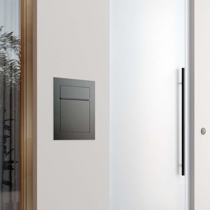 BARI by Bravios - Modern built-in gray mailbox