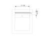 BARI by Bravios - Modern built-in gray mailbox