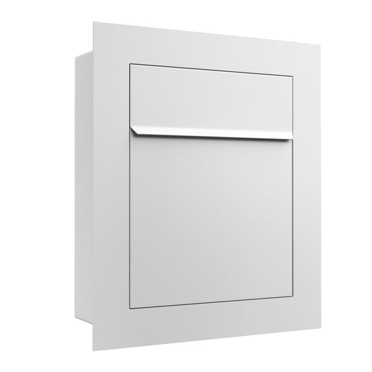 BARI by Bravios - Modern built-in white mailbox