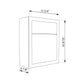 BASE by Bravios - Modern wall-mounted white mailbox with stainless steel flap