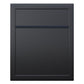 BASE by Bravios - Modern wall-mounted black mailbox