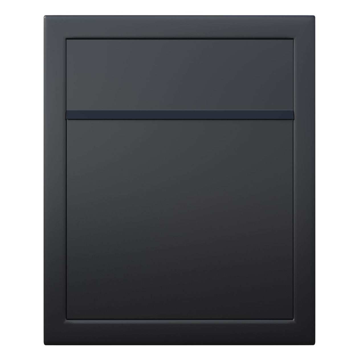 BASE by Bravios - Modern wall-mounted black mailbox