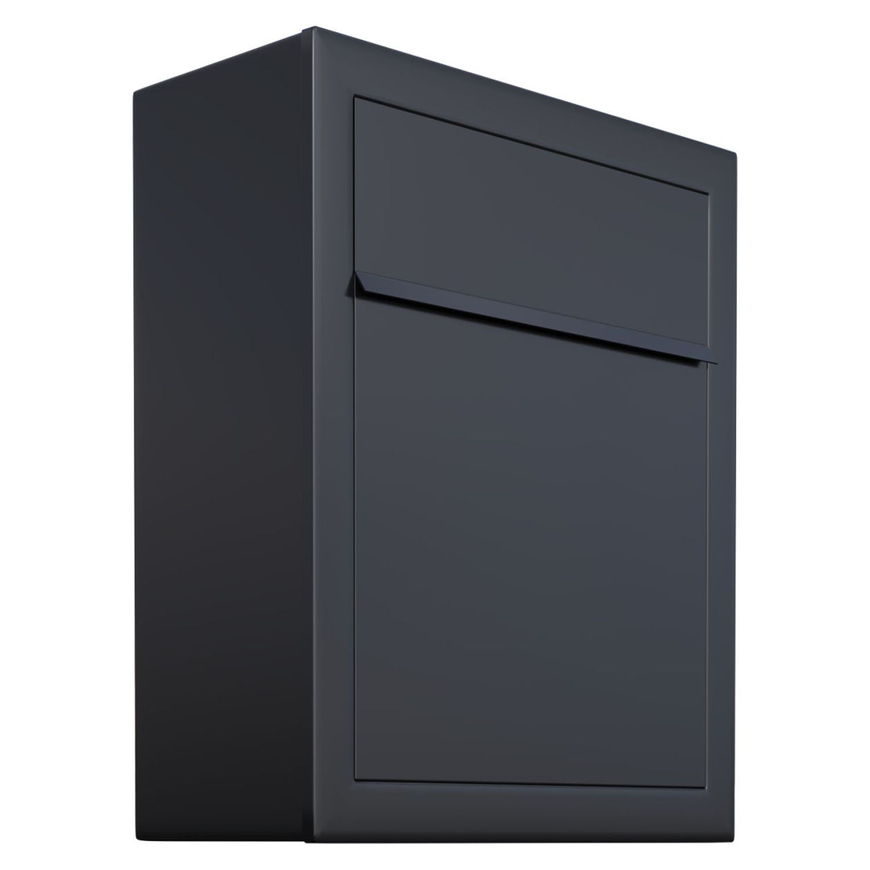 BASE by Bravios - Modern wall-mounted black mailbox