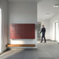 BASE by Bravios - Modern wall-mounted red mailbox