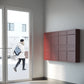 BASE by Bravios - Modern wall-mounted red mailbox
