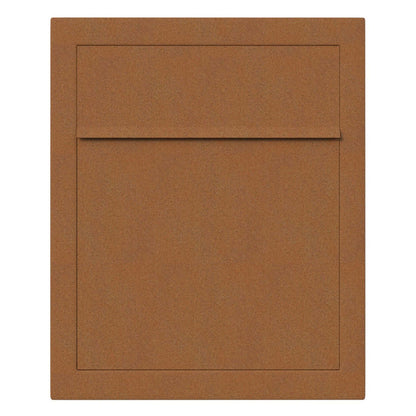 BASE by Bravios - Modern wall-mounted rust mailbox