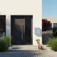 BASE by Bravios - Modern wall-mounted rust mailbox