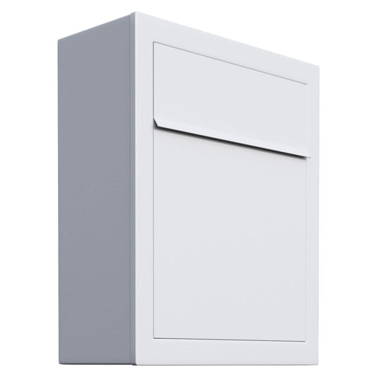 BASE by Bravios - Modern wall-mounted white mailbox