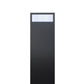 BIG BOX by Bravios - Modern stand-alone black mailbox with stainless steel flap