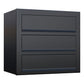 CUBE 3 by Bravios - Modern wall-mounted 3-unit black mailbox