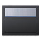 ELEGANCE by Bravios - Modern wall-mounted black mailbox with stainless steel accents