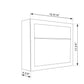 ELEGANCE by Bravios - Modern wall-mounted gray mailbox