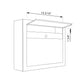 ELEGANCE by Bravios - Modern wall-mounted red mailbox