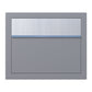 ELEGANCE by Bravios - Modern wall-mounted gray mailbox with stainless steel accents
