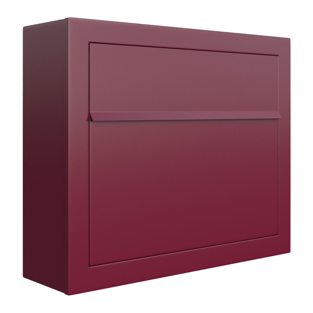 ELEGANCE by Bravios - Modern wall-mounted red mailbox