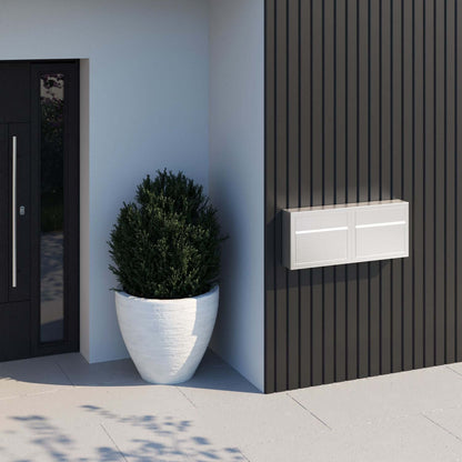 ELEGANCE by Bravios - Modern wall-mounted red mailbox