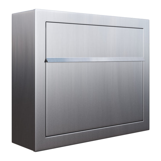 ELEGANCE by Bravios - Modern wall-mounted stainless steel mailbox