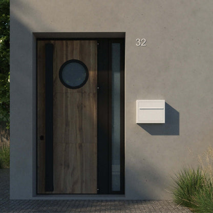 ELEGANCE by Bravios - Modern wall-mounted red mailbox