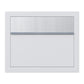 ELEGANCE by Bravios - Modern wall-mounted white mailbox with stainless steel accents