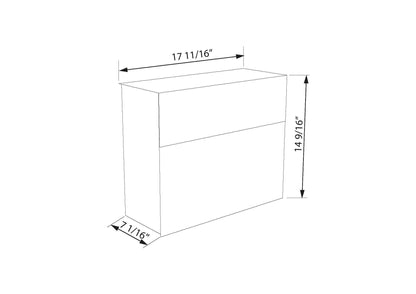 MOLTO by Bravios - Modern wall-mounted rust mailbox