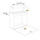 MOLTO by Bravios - Modern wall-mounted white mailbox
