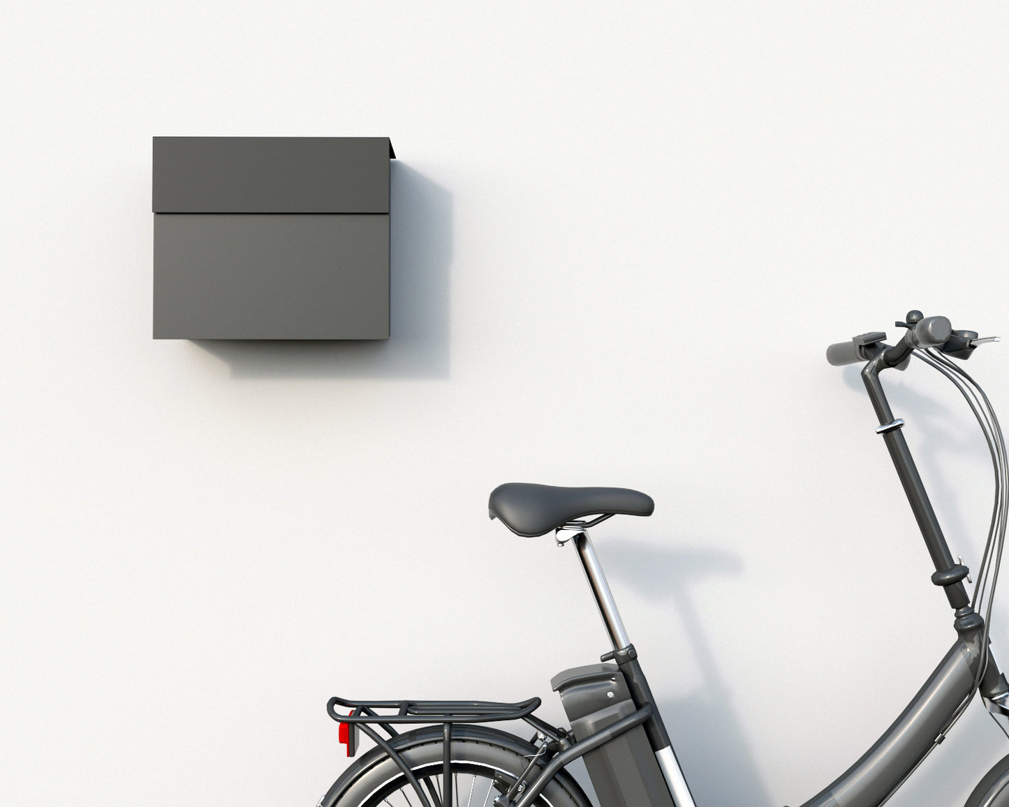 MOLTO by Bravios - Modern wall-mounted gray mailbox