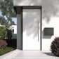 MOLTO by Bravios - Modern wall-mounted white mailbox with stainless steel flap
