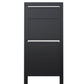 SOPRANO 2 by Bravios - Modern post-mounted 2-unit black mailbox