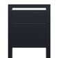 SOPRANO by Bravios - Modern post-mounted black mailbox