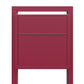 SOPRANO by Bravios - Modern post-mounted red mailbox
