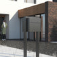 SOPRANO by Bravios - Modern post-mounted anthracite mailbox