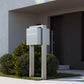 SOPRANO by Bravios - Modern post-mounted rust mailbox